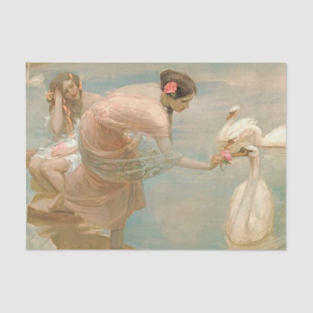 Ein Sommermorgen von Rupert Bunny Seidenpapier (Vorderseite)