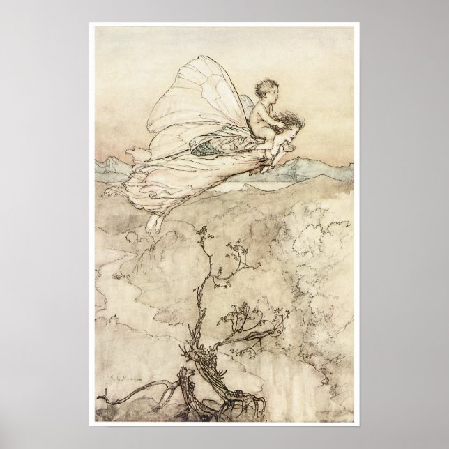 Ein Sommernachtstraum, 1907 Vintage Feenwesen Poster (Vorne)