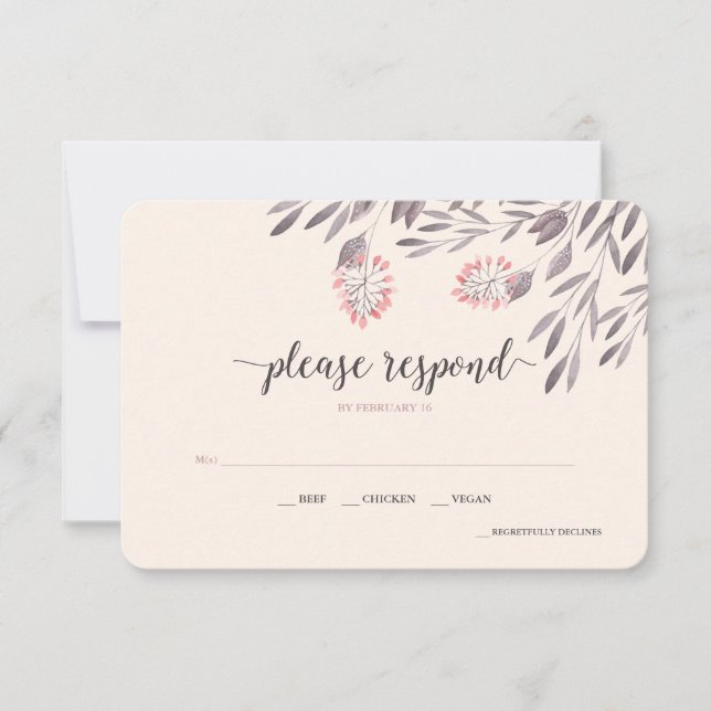 Ein Sommernachtstraum Hochzeit RSVP v2 (Vorderseite)