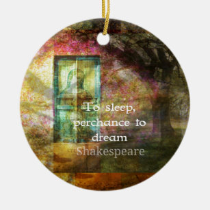Ein Sommernachtstraum-Zitat durch Shakespeare Keramikornament