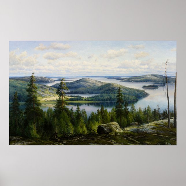 Ein Sommertag am Paijannsee, Waenerberg Poster (Vorne)