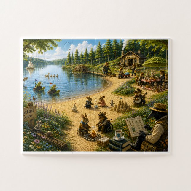 Ein Sommertag in Cattail Cove Puzzle (Horizontal)