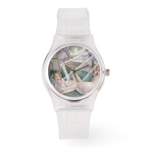 Ein Sommertag (schöne Frauen in der Sonne) Armbanduhr