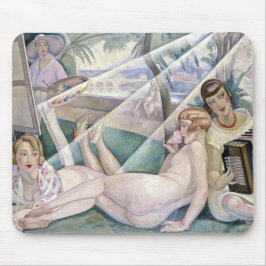 Ein Sommertag (schöne Frauen in der Sonne) Mousepad
