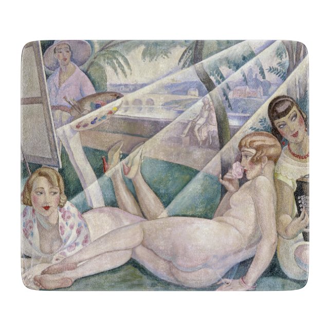 Ein Sommertag (schöne Frauen in der Sonne) Schneidebrett (Vorderseite)