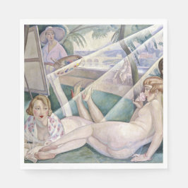 Ein Sommertag (schöne Frauen in der Sonne) Serviette