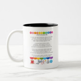 Ein Sonett an meinen Nähvorrat - lustiges Geschenk Zweifarbige Tasse