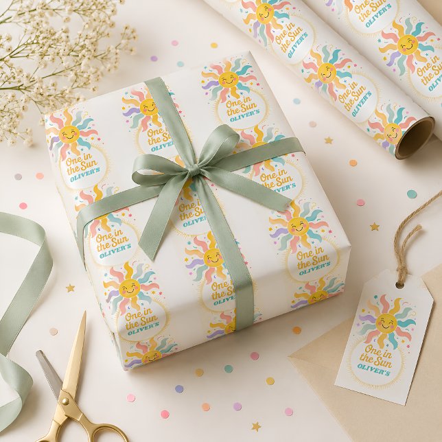 Ein Sonnen-Geburtstags-Geschenkpapier Geschenkpapier (Von Creator hochgeladen)