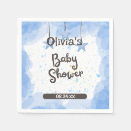 Ein Sonnenschein: Personalisierte Wasserfarbe Serviette