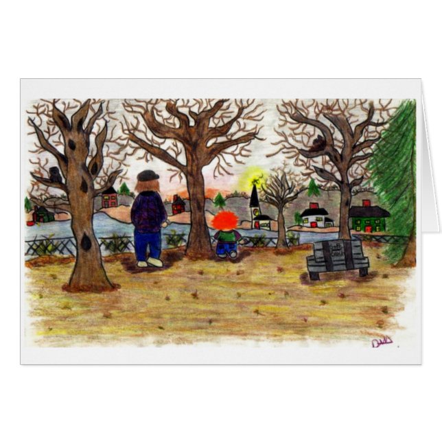 "Ein Sonnenuntergang" (Vorderseite (Horizontal))