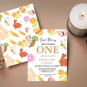 Ein sonniges Turnen eines sonnigen 1. Geburtstags- Einladung