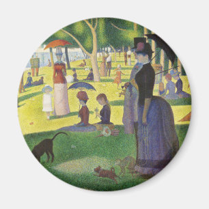 Ein Sonntag auf La Grande Jatte von Georges Seurat Magnet