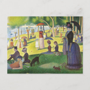 Ein Sonntag auf La Grande Jatte von Georges Seurat Postkarte