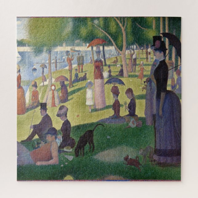 Ein Sonntag auf La Grande Jatte von Georges Seurat Puzzle (Vertikal)