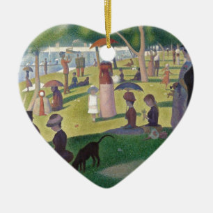 Ein Sonntagnachmittag auf der Insel La Grande Jatt Keramik Ornament