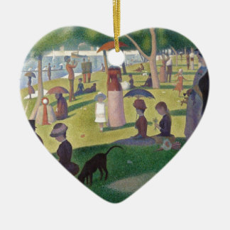 Ein Sonntagnachmittag auf der Insel La Grande Jatt Keramik Ornament