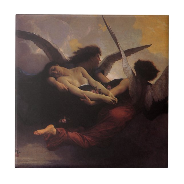 Ein Soul, das Bouguereau in den Himmel gebracht ha Fliese (Vorderseite)