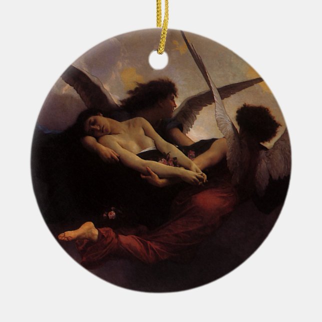 Ein Soul, das Bouguereau in den Himmel gebracht ha Keramikornament (Vorne)