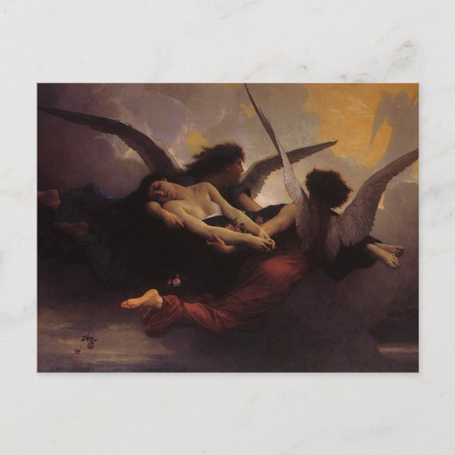 Ein Soul, das Bouguereau in den Himmel gebracht ha Postkarte (Vorderseite)