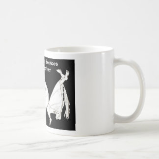 Ein Sozialarbeiter an der Arbeitskaffee-Tasse Tasse