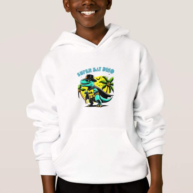 Ein Spaß, ein spielerischer Cartoon eines Dinosaur Hoodie (Vorderseite)