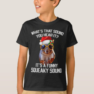 Ein Spaß Squeaky Sound Weihnachts Eichhörnchen Xma T-Shirt