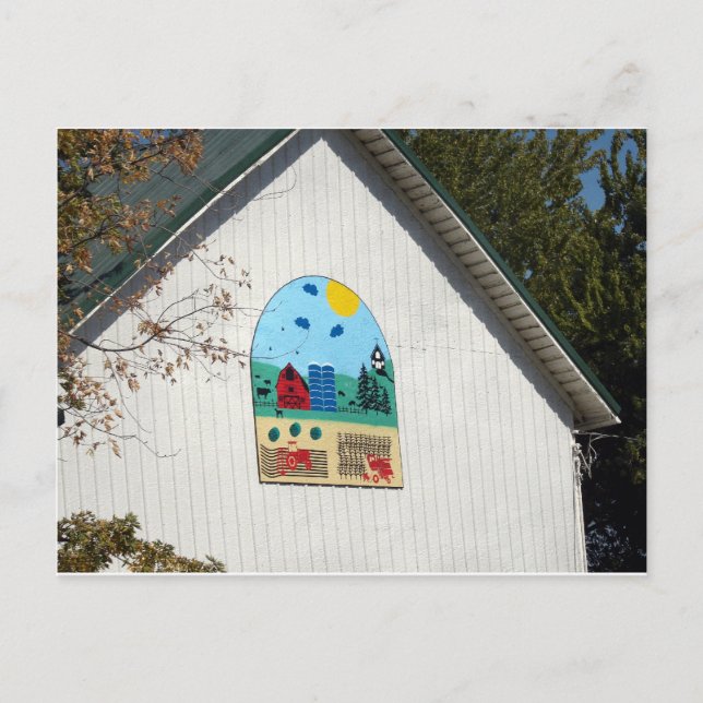 Ein Spaß-Stall-Quilt Postkarte (Vorderseite)