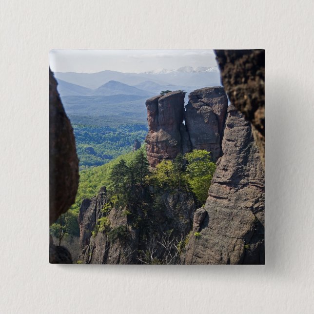 Ein Spaziergang durch das Belogradchik Button (Vorderseite)