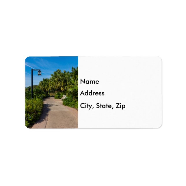 Ein Spaziergang durch das Resort Adressaufkleber (Vorne)