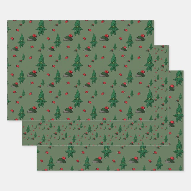 Ein Spaziergang durch das Set des Holzumschlagpapi Geschenkpapier Set (Set)