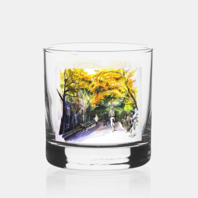 Ein Spaziergang durch den Park Whiskyglas (Vorderseite)