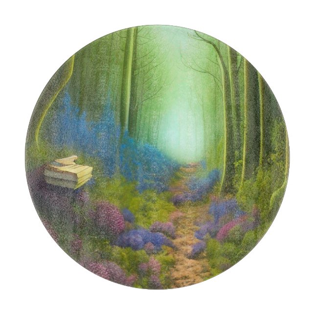 Ein Spaziergang durch den verzauberten Wald Schneidebrett (Vorderseite)