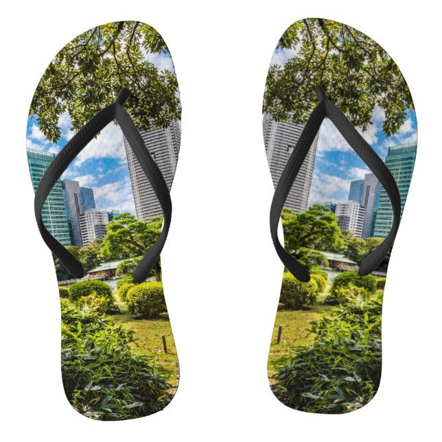 Ein Spaziergang durch die Hama Rikyu Gärten, Tokio Flip Flops (Fußbett)