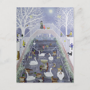 Ein Spaziergang im Park Postkarte