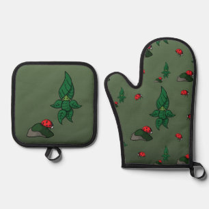 Ein Spaziergang im Wald Ofenhandschuh & Topflappen-Set