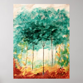 Ein Spaziergang in den Park Große Kunst Poster