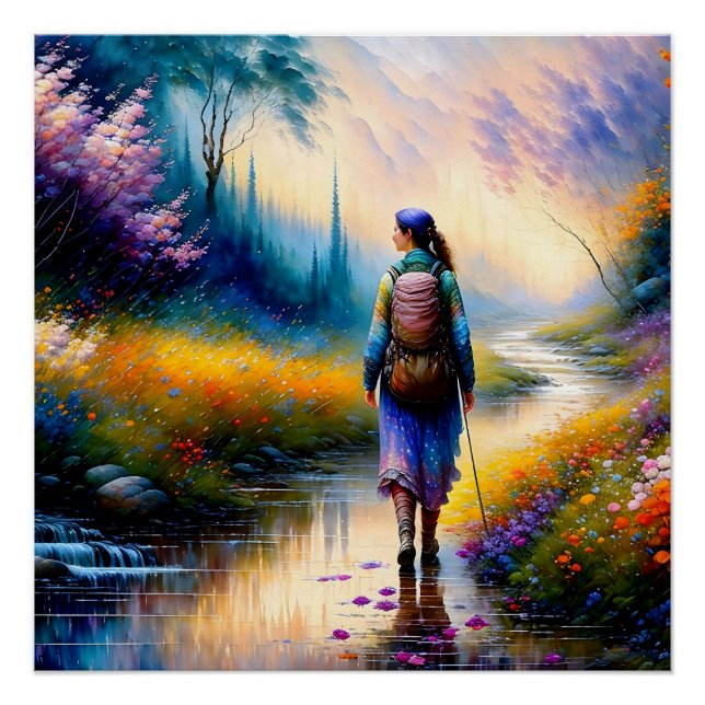 Ein Spaziergang in der Holzkunst Poster (Vorderseite)