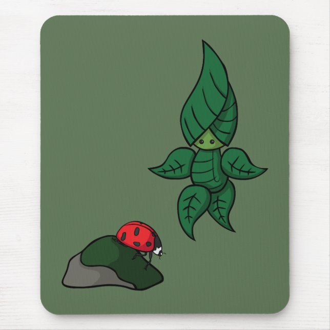 Ein Spaziergang in der Wald-Mousepad Mousepad (Vorne)