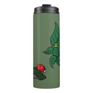 Ein Spaziergang in der Waldwärme Thermosbecher