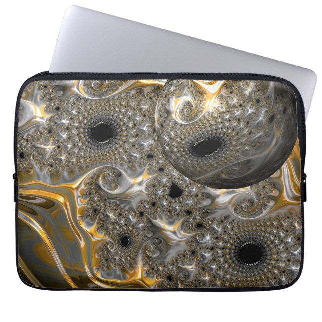 Ein spektakuläres Ballett in der Silber- und Gold- Laptopschutzhülle (Vorderseite)