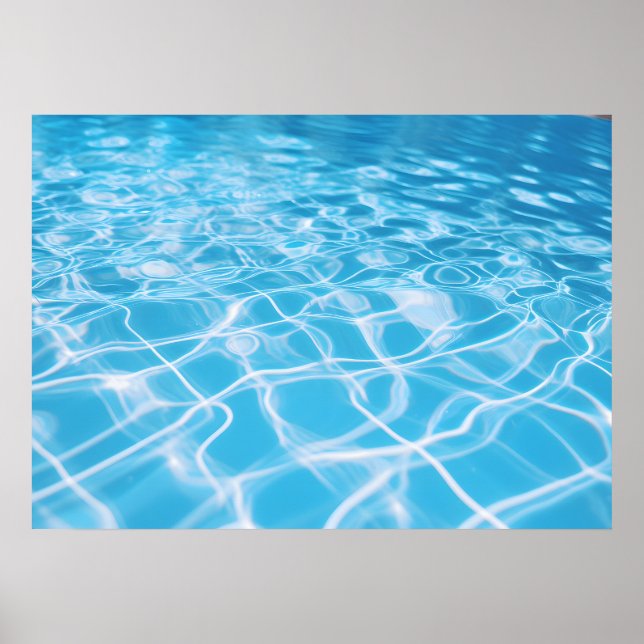 Ein Spiegelbild der Transparenz des Wassers Poster (Vorne)