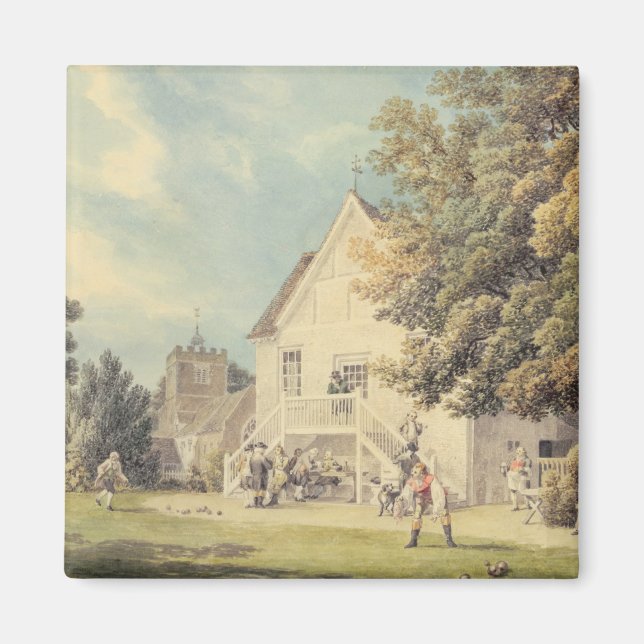 Ein Spiel auf dem Bowling Green außerhalb des B Magnet (Vorne)