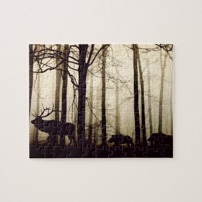 Ein Spiel, das dem Führer folgen soll Puzzle (Horizontal)