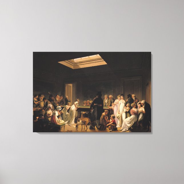 Ein Spiel der Billard, 1807 Leinwanddruck (Vorderseite)