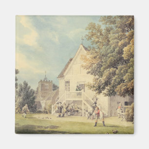 Ein Spiel der Schüsseln auf dem Bowling Green Magnet