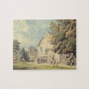 Ein Spiel der Schüsseln auf dem Bowling Green Puzzle