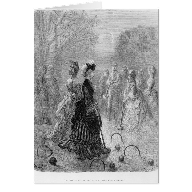 Ein Spiel des Kroketts (Vorne)