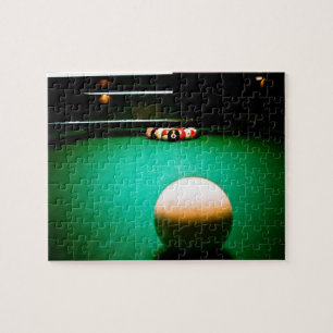 Ein Spiel des Poolpuzzles Puzzle