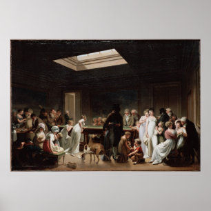 Ein Spiel mit Billard Poster