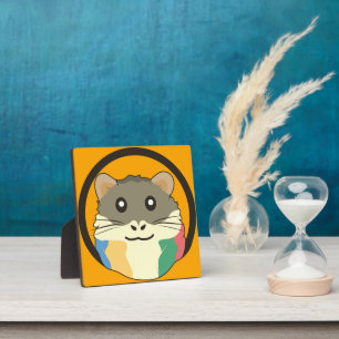 Ein spielerischer und lustiger Hamster Fotoplatte